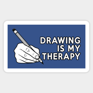 Drawing is My Therapy Sticker